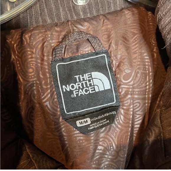 The North Face brown patterned textured Recco 600 down snowboard ski jacket - Picture 6 of 8